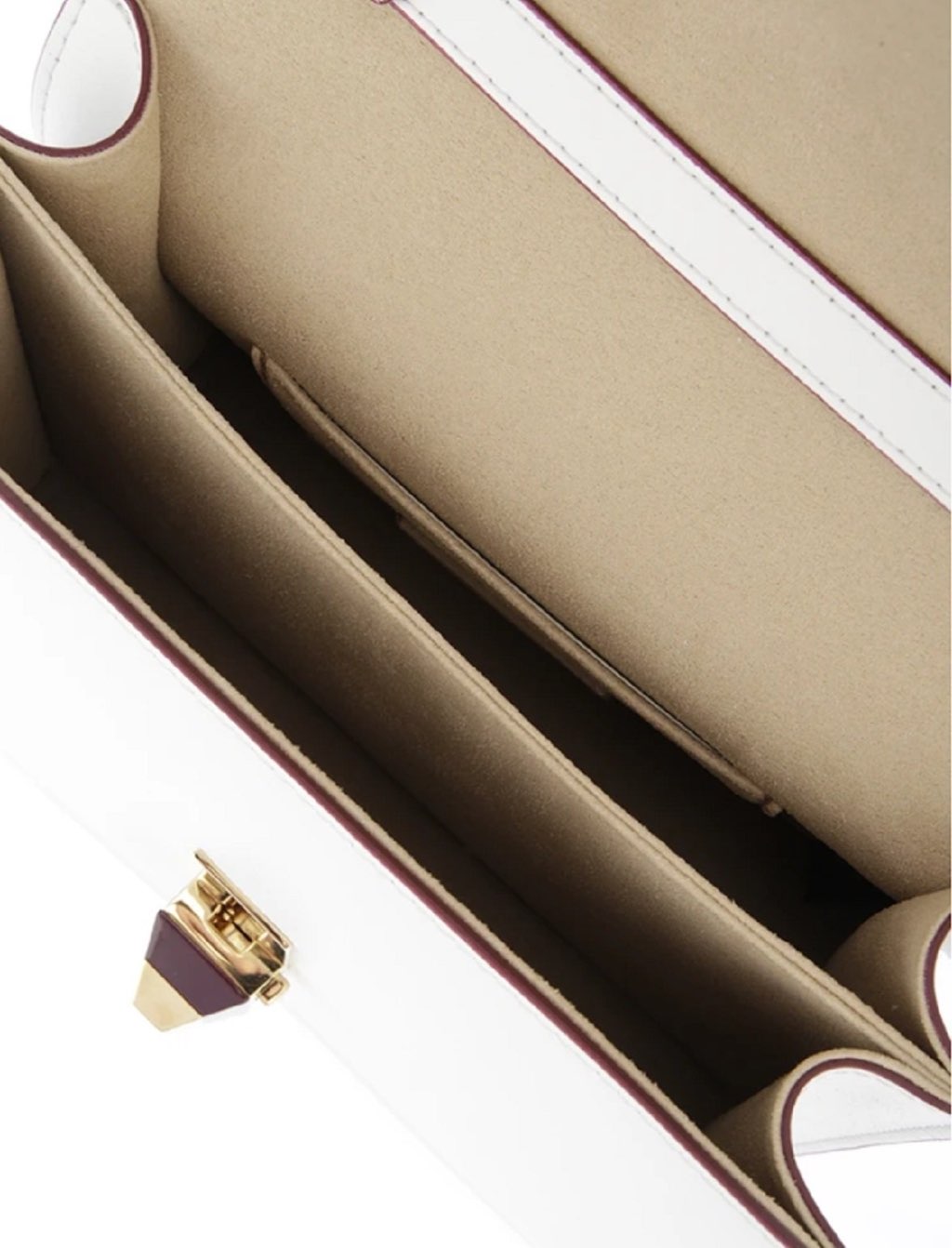 Fendi Fendi Kan I White Multi Color Flowers Leather Chain Bag - Detail 1