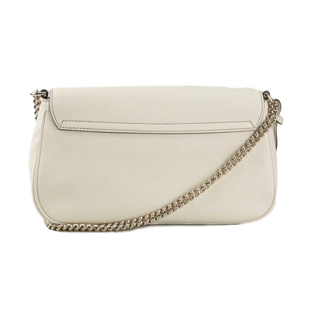 Gucci Gucci Soho Disco Crossbody Flap Ivory Signature Collection Gold Chain - Image 6