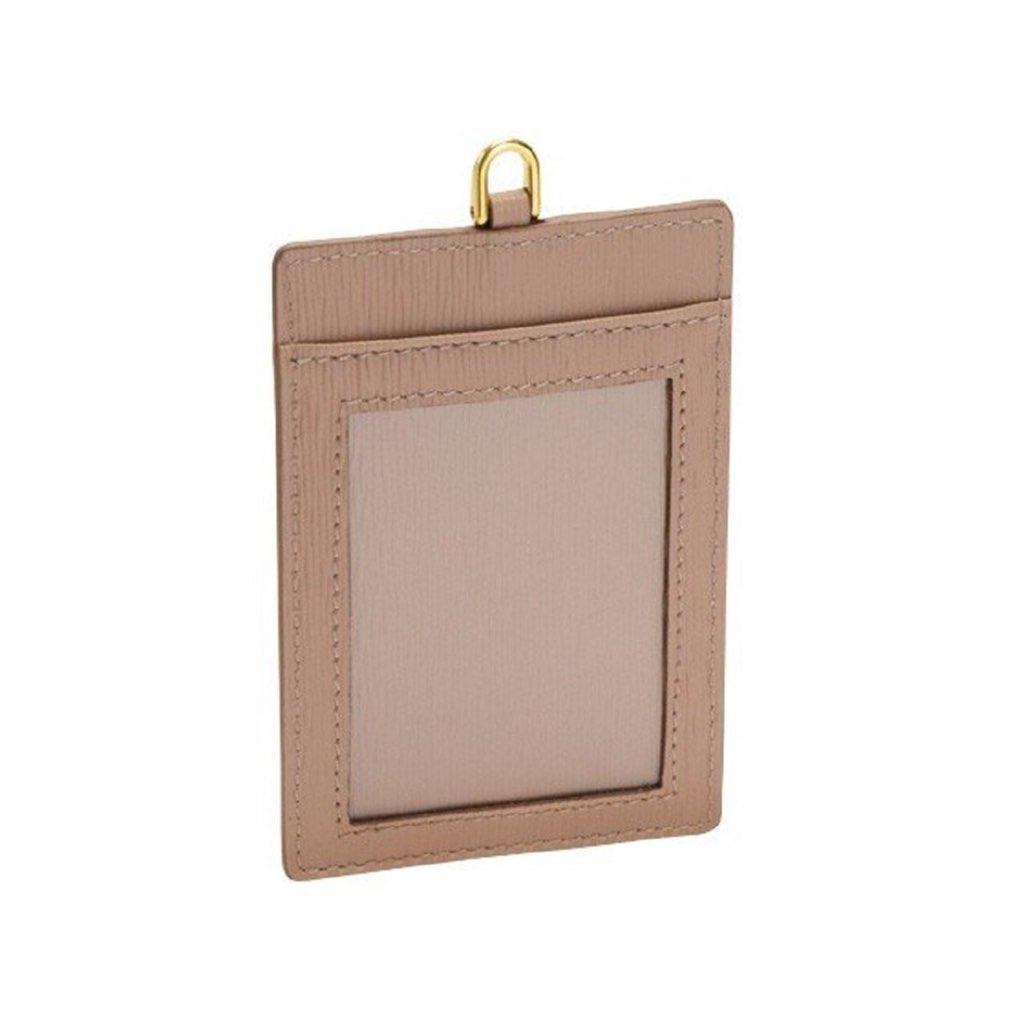 Prada Prada Vitello Move Beige Leather Logo Plaque Lanyard Cardholder Wallet - Detail 1