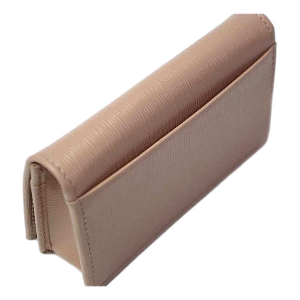 Prada Prada Vitello Move Cipria Beige Leather Mini Cardholder Snap Wallet - Image 6