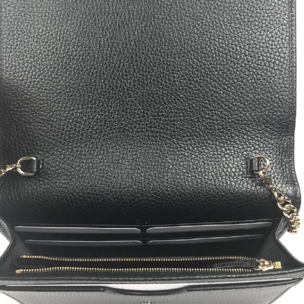 Gucci Gucci Soho Wallet on Chain Black Leather Cross Body Clutch Bag - Image 10