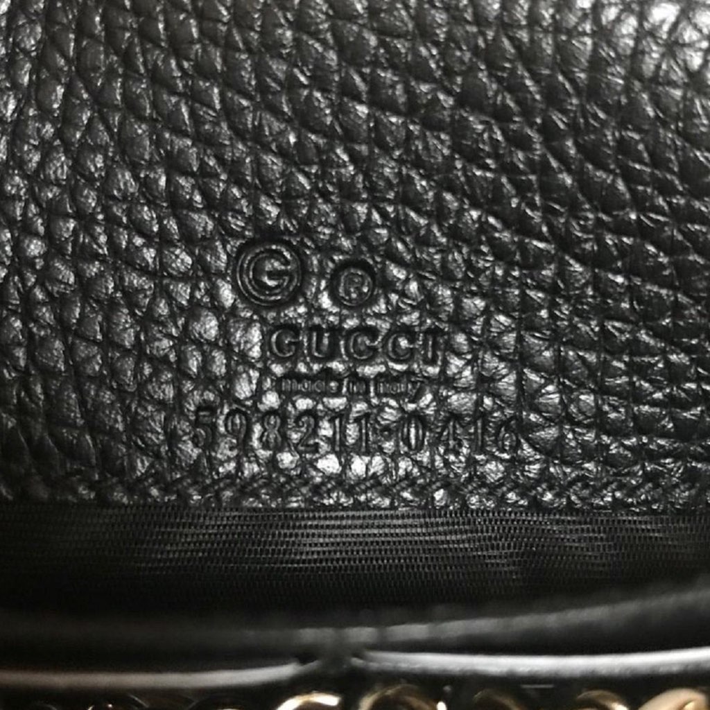 Gucci Gucci Soho Wallet on Chain Black Leather Cross Body Clutch Bag - Image 11