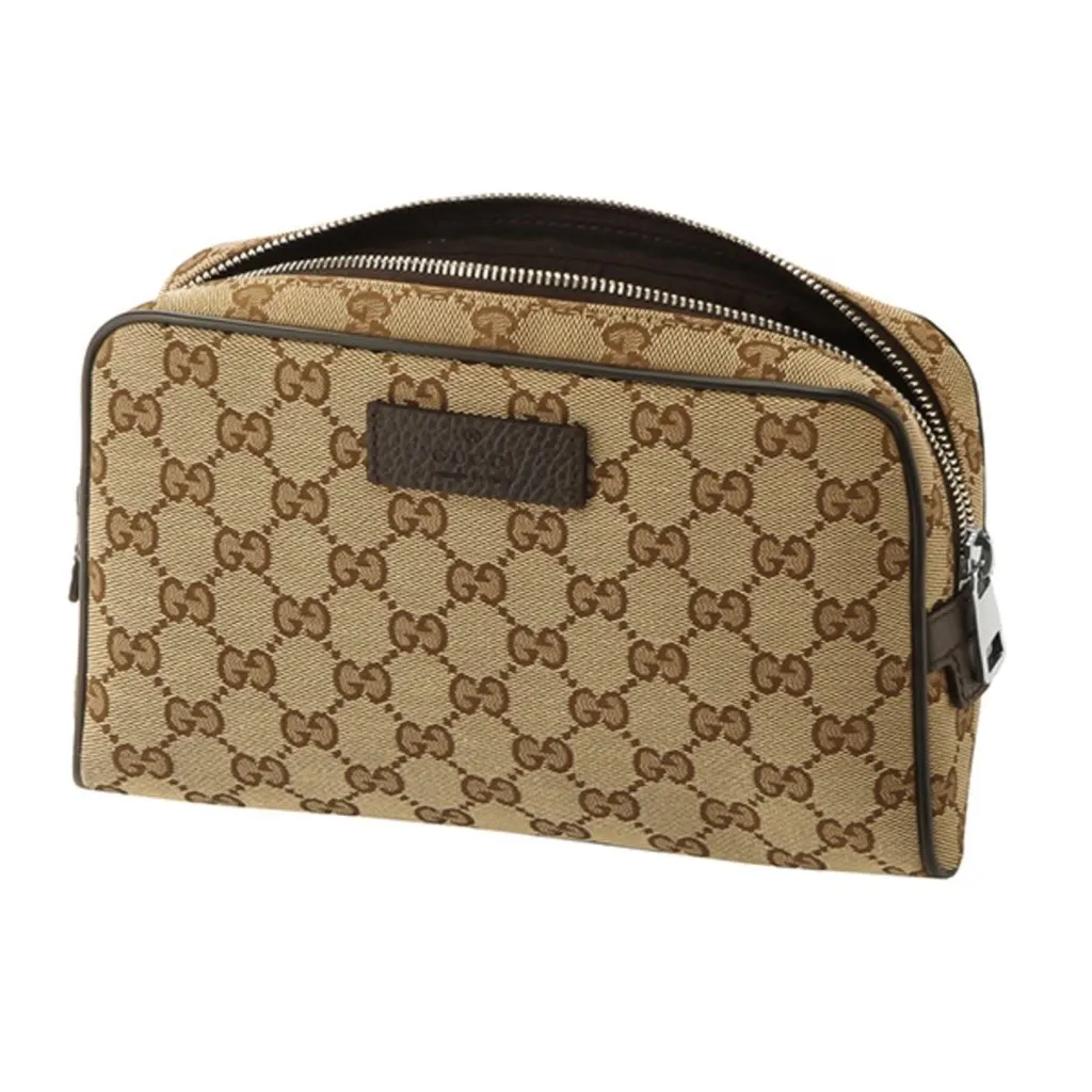 Gucci Original GG Guccissima Canvas Beige Fanny Pack Belt Bag Brown Canvas Never worn, with tag - Inside View