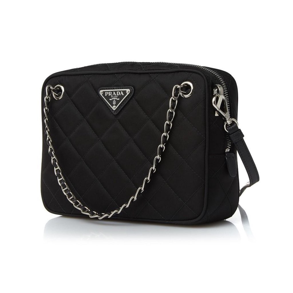Prada Prada Re-Edtion Nylon Quilted Black Triangle Logo Crossbody Bag - Image 6