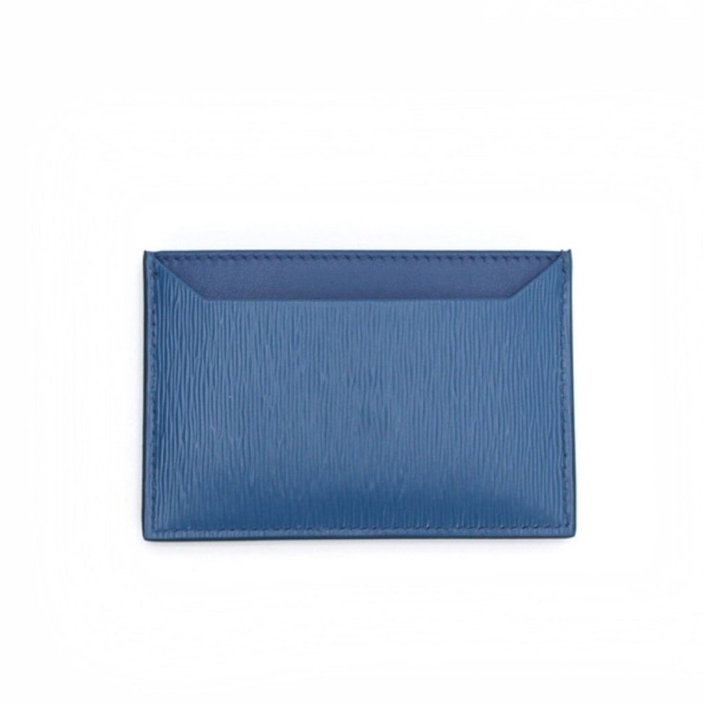 Prada Prada Vitello Move Cobalt Blue Leather Small Card Case Wallet - Detail 2