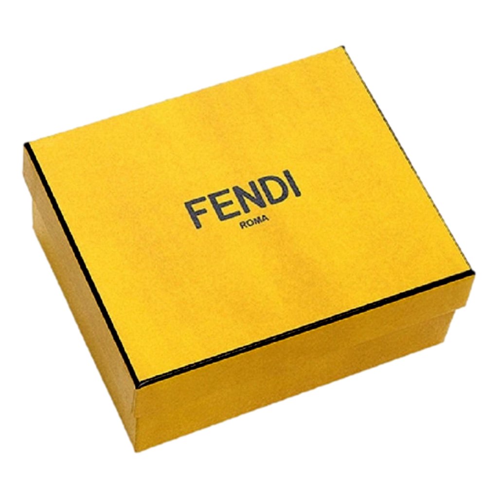 Fendi Fendi Calf Leather F Logo Brown Pink Small Bifold Wallet - Detail 2