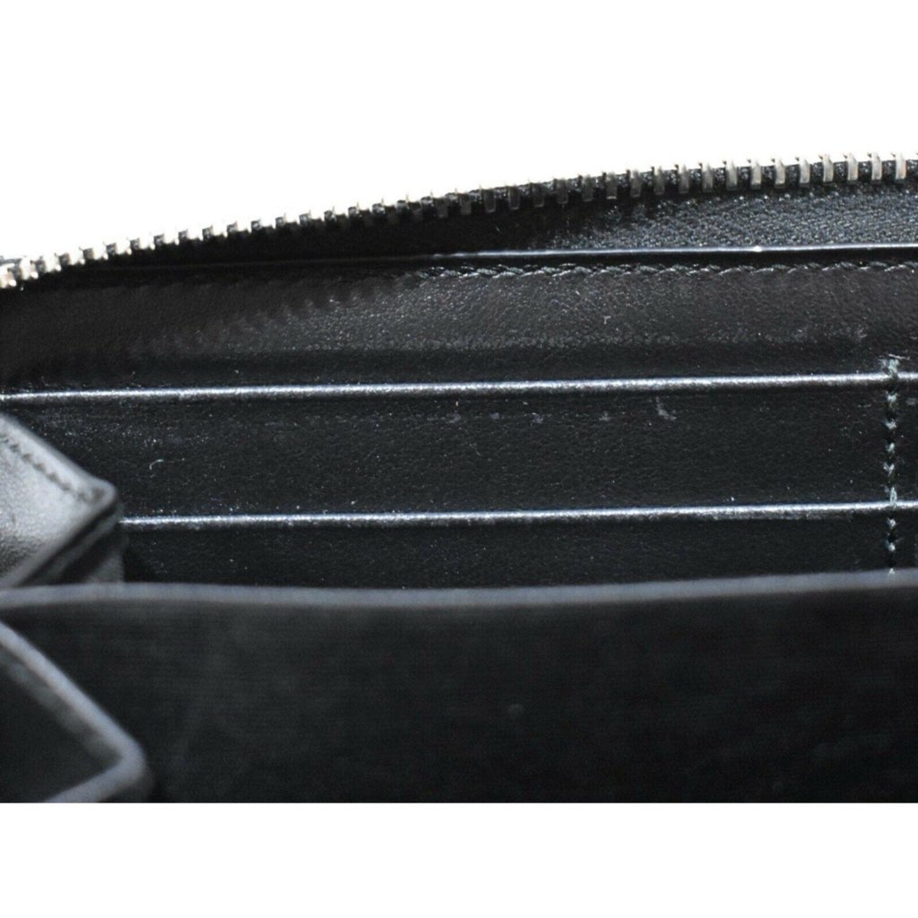 Gucci Gucci Black Leather Rainbow Blade Lightning Logo Long Wallet - Image 13