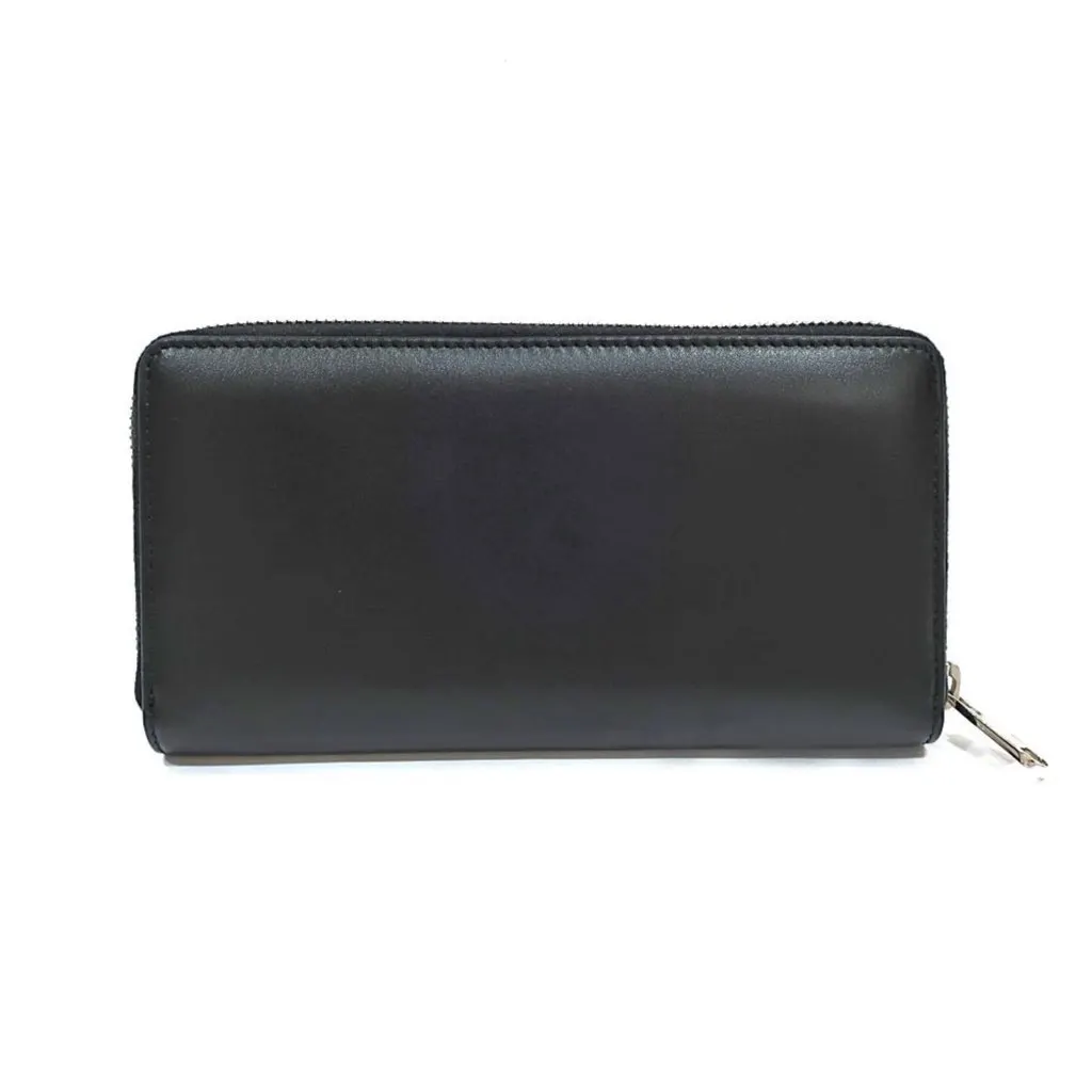 Gucci Black Leather Rainbow Blade Lightning Logo Long Wallet Black Leather Never worn, with tag - Back View