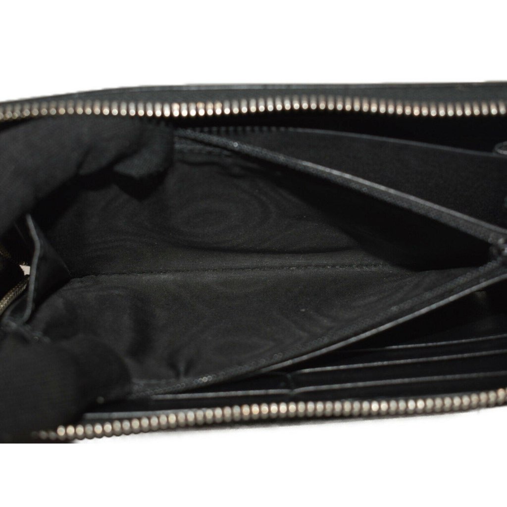 Gucci Gucci Black Leather Rainbow Blade Lightning Logo Long Wallet - Image 11