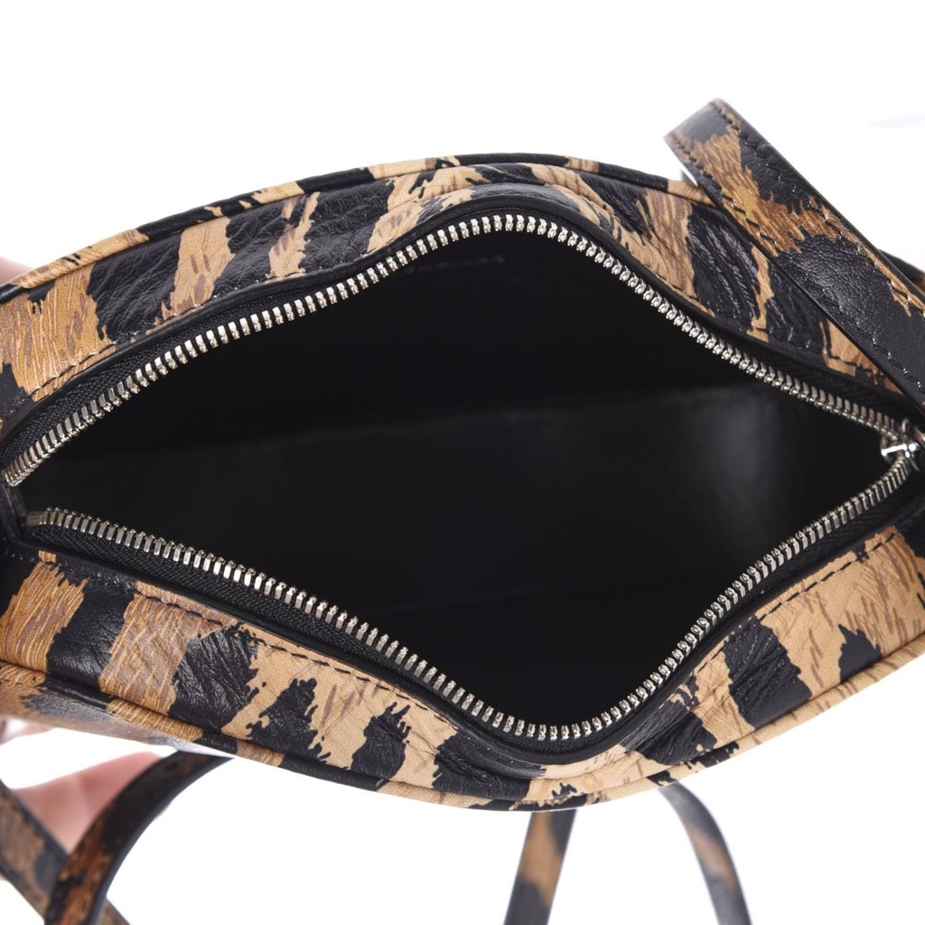 Balenciaga Balenciaga Calfskin Logo Printed Leopard XS Everyday Camera Bag - Image 12