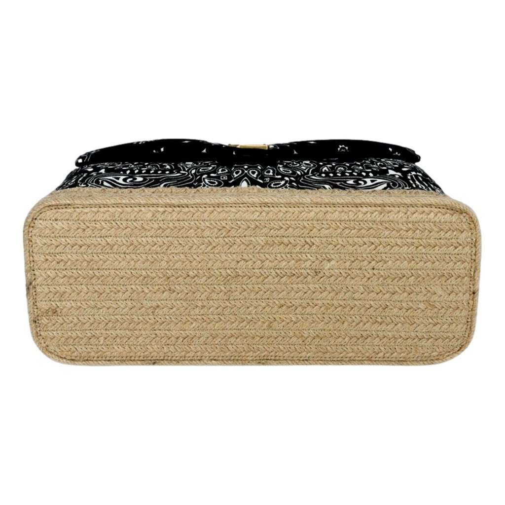 Saint Laurent Saint Laurent Loulou Black Paisley Quilted Cross Body Bag - Side view