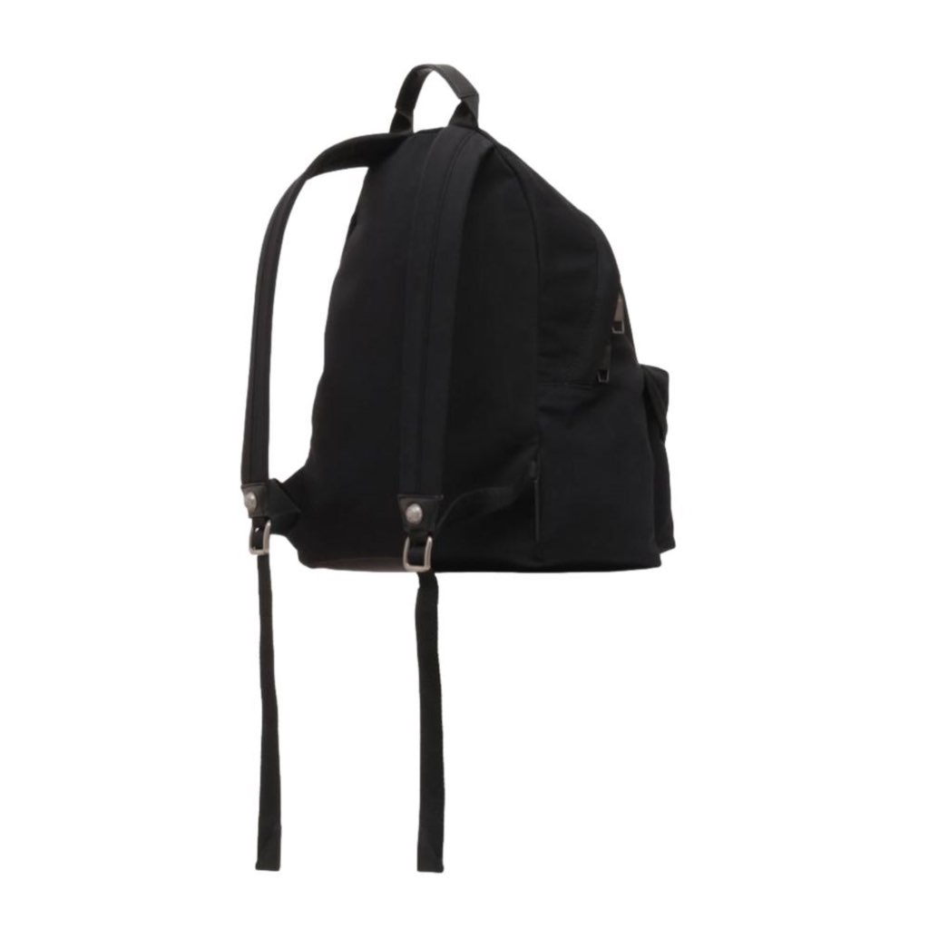 Balmain Balmain B-Back Black Nylon White Logo Backpack - Image 6