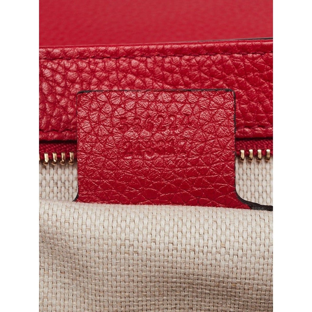 Gucci Gucci Soho Disco GG Tassel Chain Crossbody Flap Leather Bag Red - Image 15