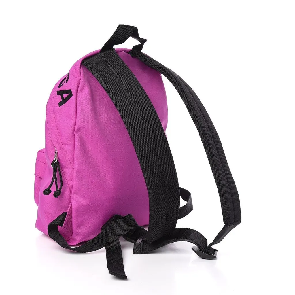 Balenciaga Logo Wheel Sport Nylon Pink Backpack Pink Canvas Never worn, with tag - Inside View