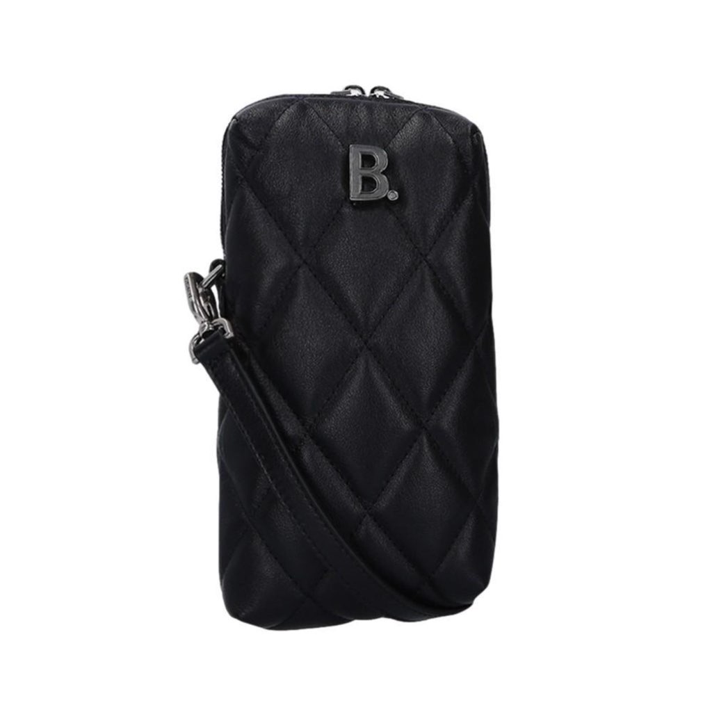 Balenciaga Balenciaga Touch Black Nappa Leather Quilted Puffy Bag - Back view