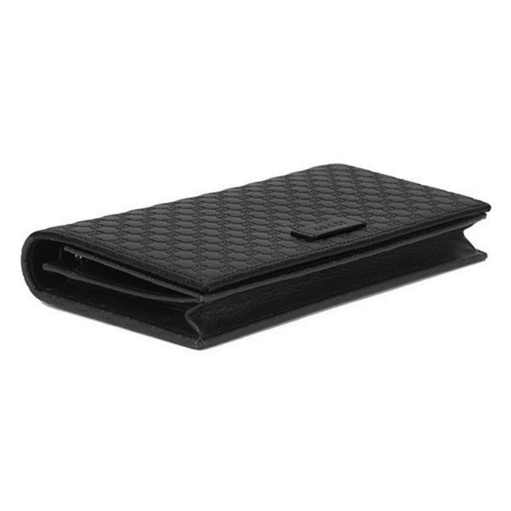 Gucci Gucci Microguccissima GG Logo Black Leather Wallet Crossbody Handbag - Detail 1