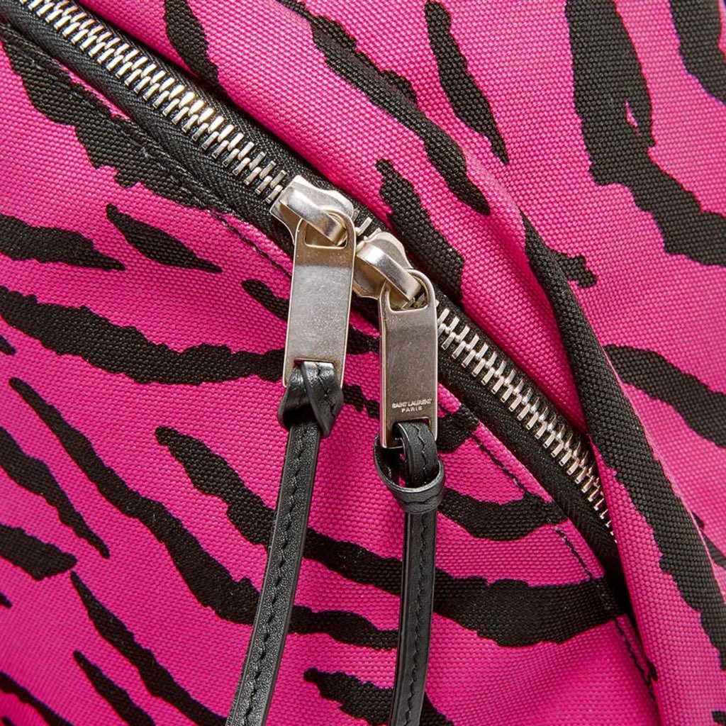 Saint Laurent Saint Laurent Unisex Pink Zebra City Backpack - Detail 1