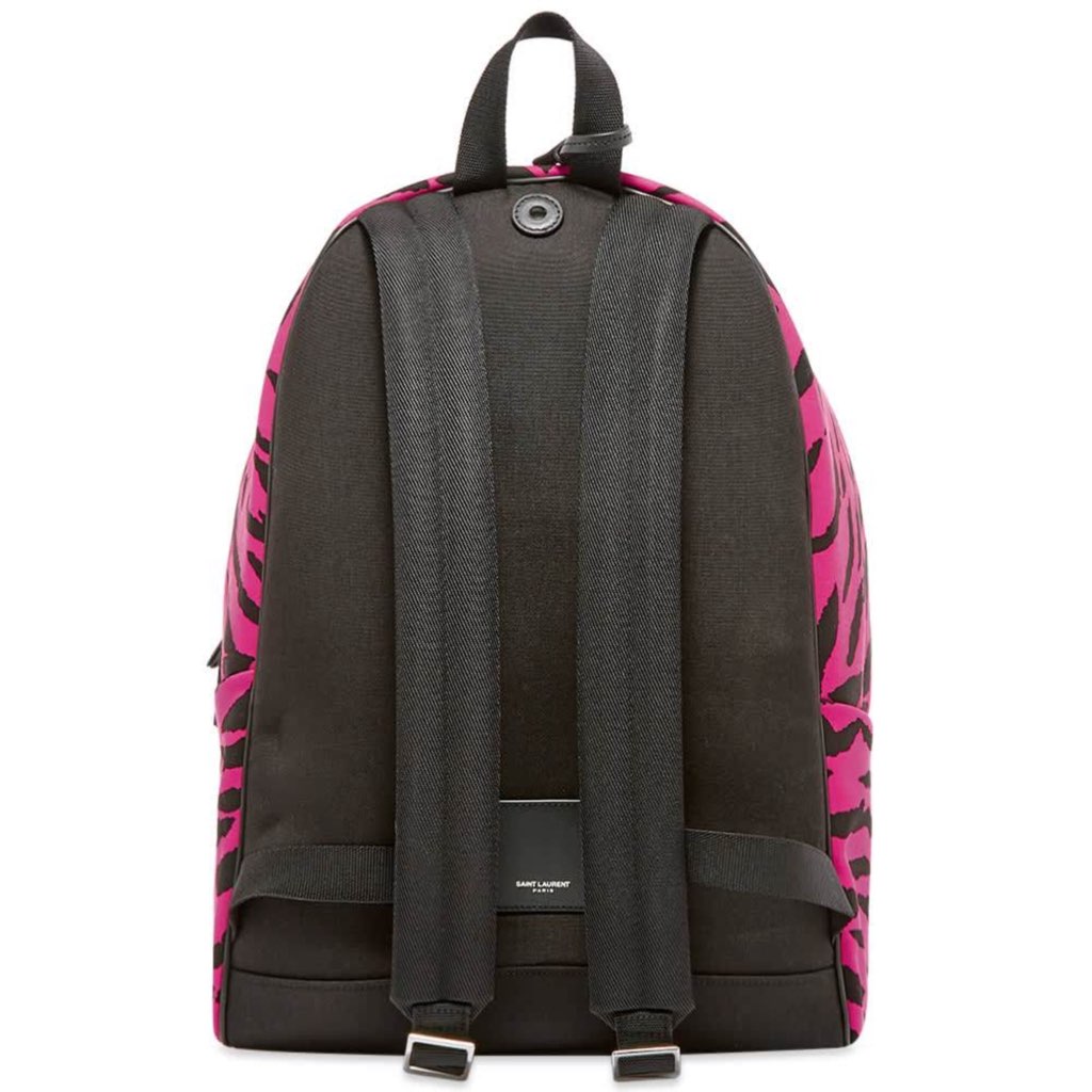 Saint Laurent Saint Laurent Unisex Pink Zebra City Backpack - Detail 2