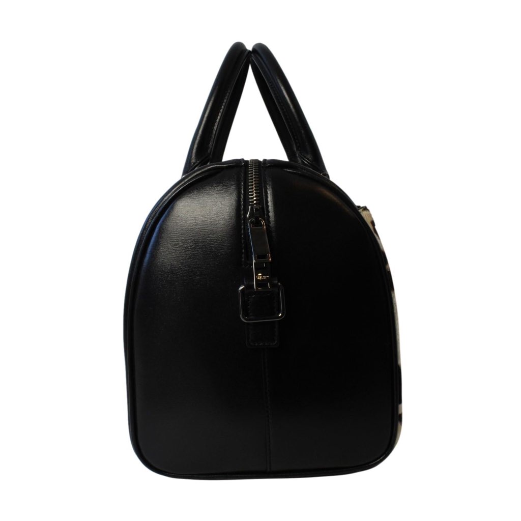 Saint Laurent Saint Laurent 12 Hour Calfskin Leather Pony Hair Duffle Bag - Image 13