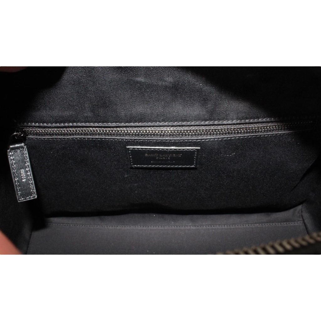 Saint Laurent Saint Laurent 12 Hour Calfskin Leather Pony Hair Duffle Bag - Image 15
