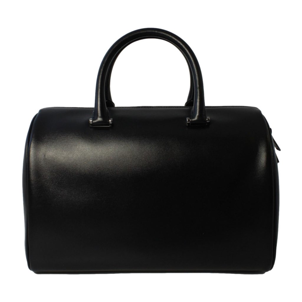Saint Laurent Saint Laurent 12 Hour Calfskin Leather Pony Hair Duffle Bag - Image 11