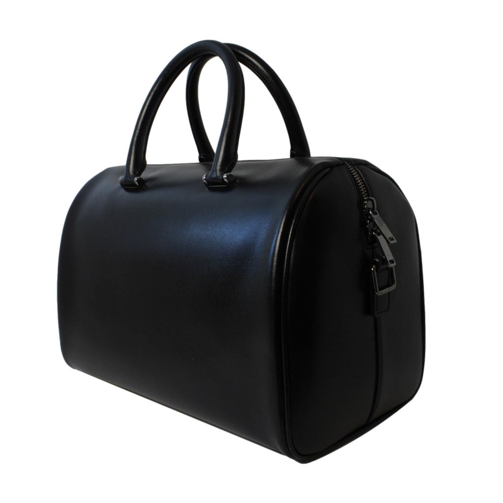 Saint Laurent Saint Laurent 12 Hour Calfskin Leather Pony Hair Duffle Bag - Image 12