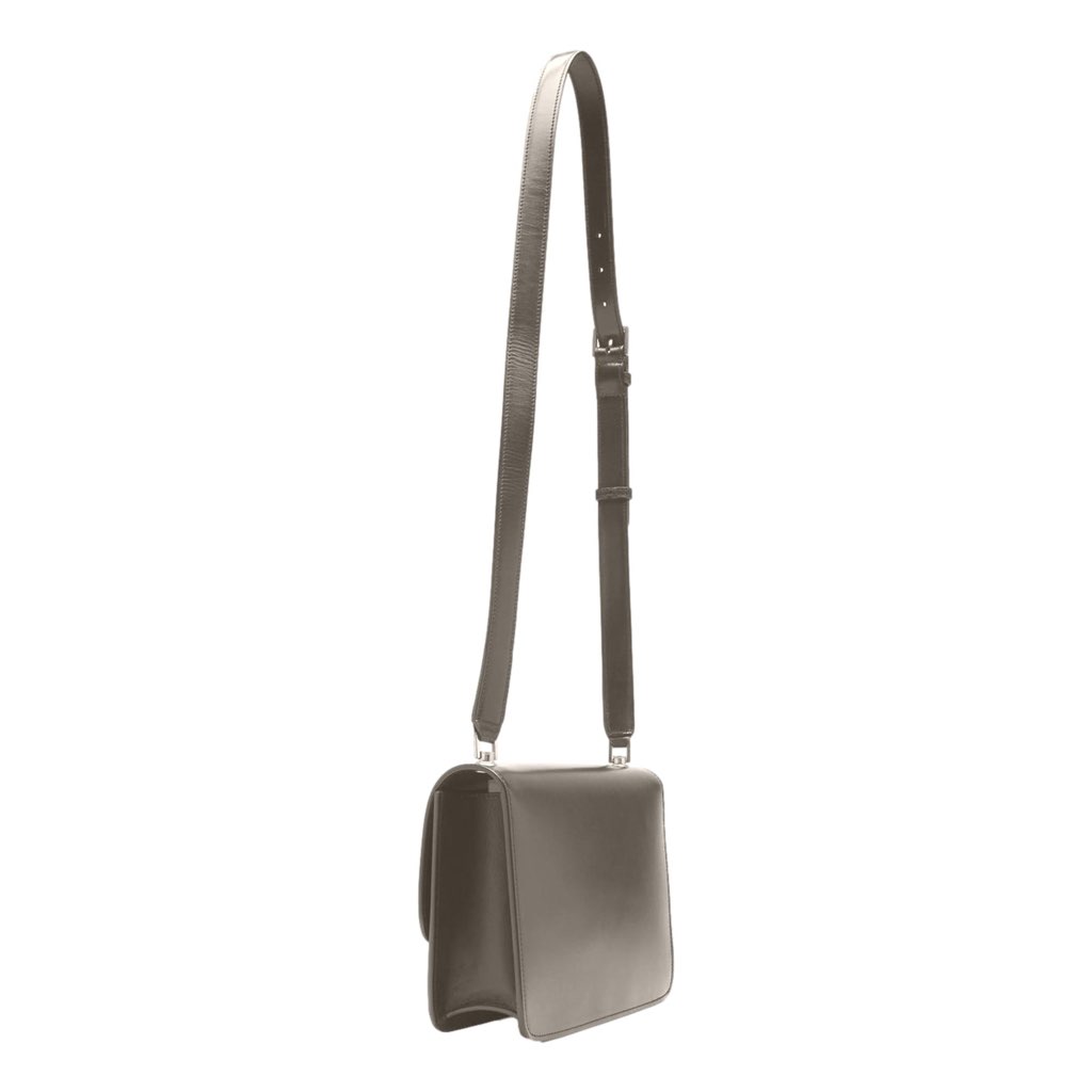 Saint Laurent Saint Laurent Carre Taupe Ultra Soft Calf Leather Shoulder Bag - Image 6