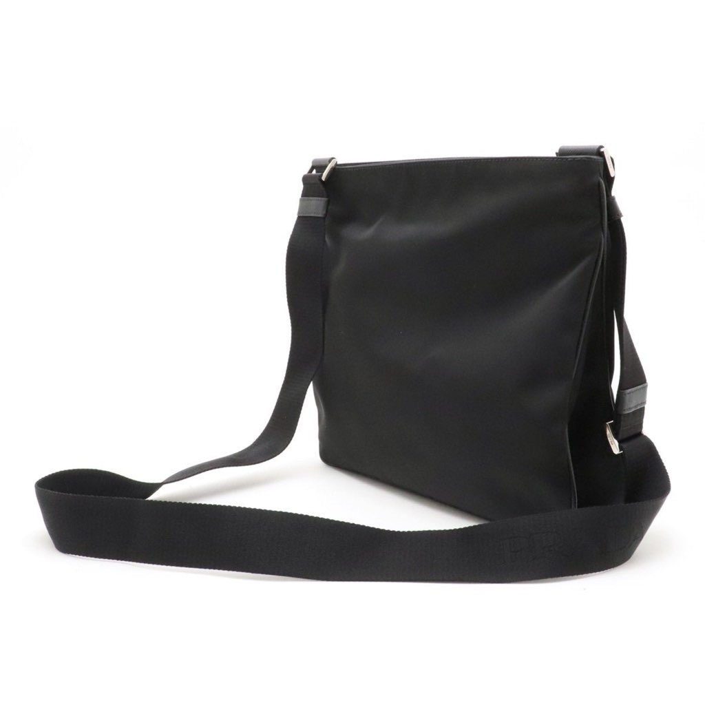 Prada Prada Tessuto Saffiano Black Messenger Bag Cross Body - Detail 2