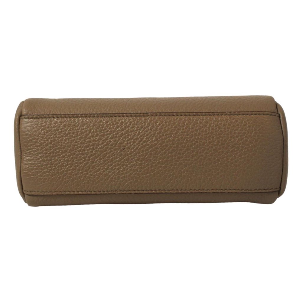 Prada Prada Vitello Daino Argilla Grey Leather Cosmetic Pouch - Side view