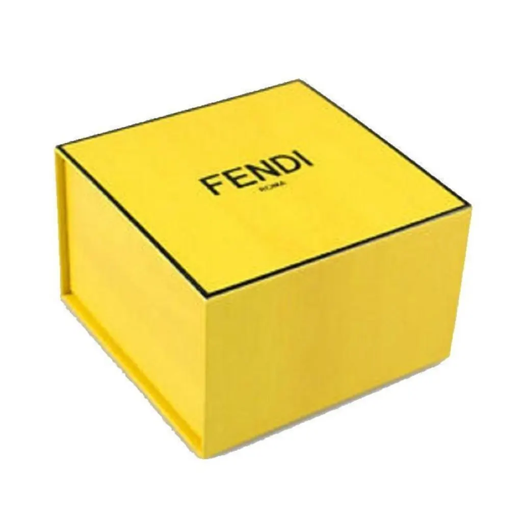 Fendi FF Embroidered Brown Cyber Blue Kit Bracelet Brown Never worn, with tag - Box View