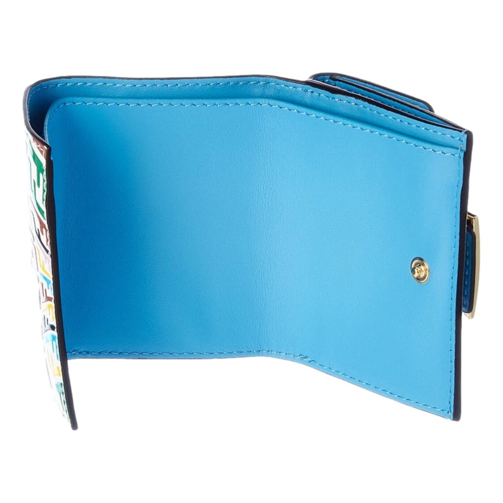 Fendi Fendi Vertigo Baguette Multicolor Leather Small Trifold Wallet - Detail 1