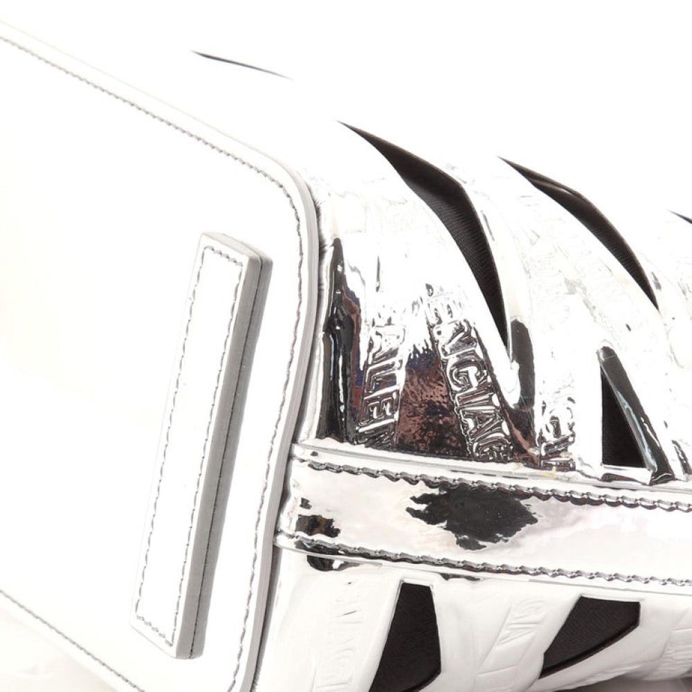 Balenciaga Balenciaga Neo Basket Metallic Silver Leather Small Satchel Bag - Image 11