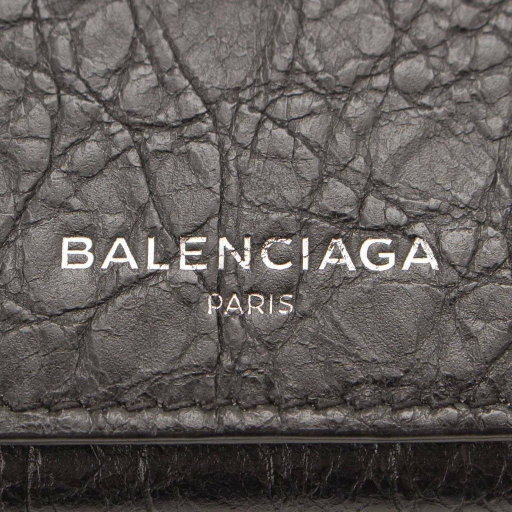 Balenciaga Balenciaga Antracite Grey Arena Leather Long Wallet - Detail 1