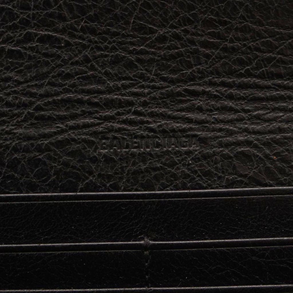 Balenciaga Balenciaga Antracite Grey Arena Leather Long Wallet - Detail 2