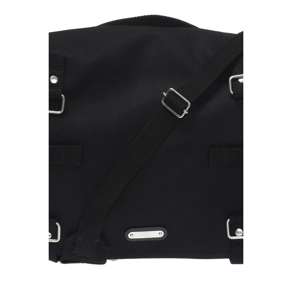 Saint Laurent Saint Laurent Sac Army Black Canvas Messenger Bag - 4