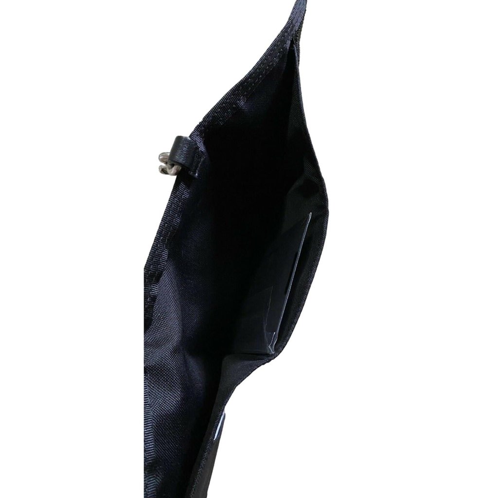 Saint Laurent Saint Laurent Buffalo Palm Tree Black Nylon Chain Trifold Wallet - Detail 2