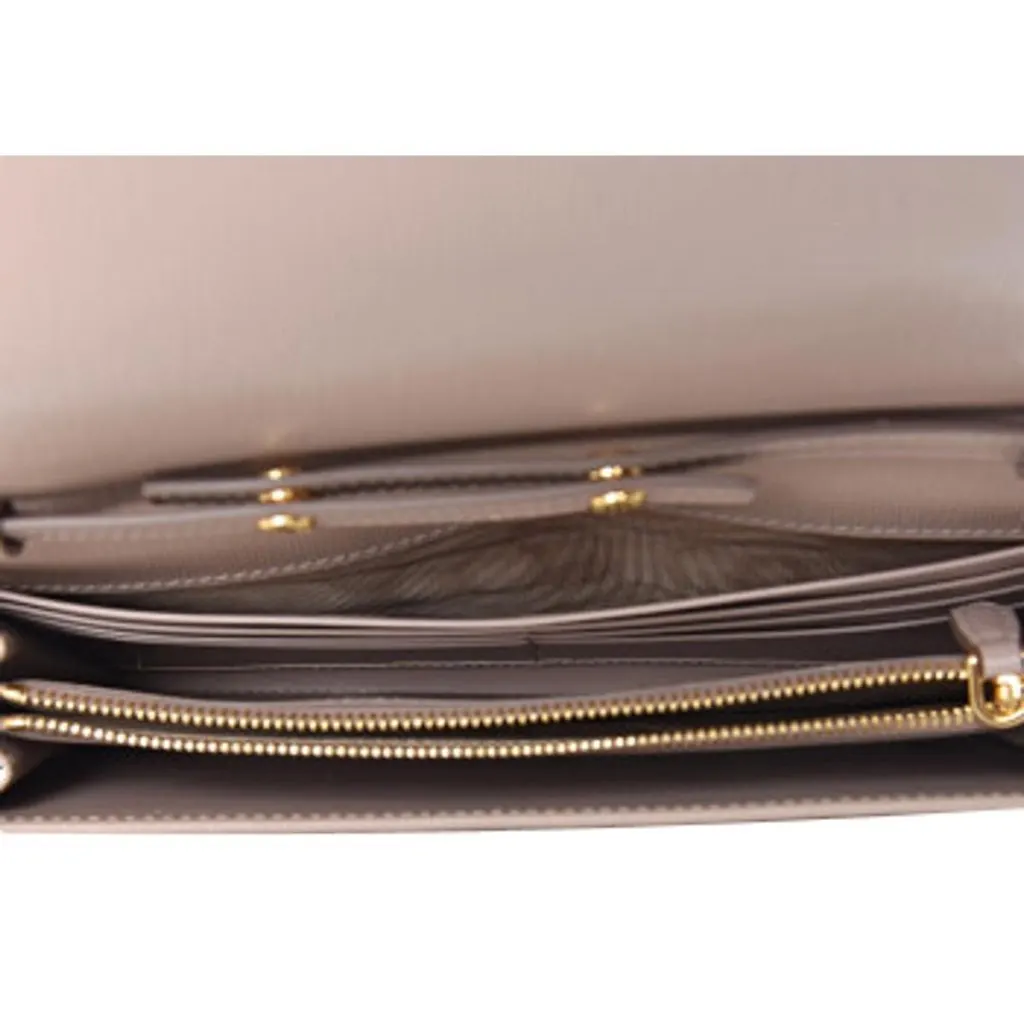 Prada Cipria Beige Vitello Move Leather Chain Wallet Crossbody Beige Leather Never worn, with tag - Box View