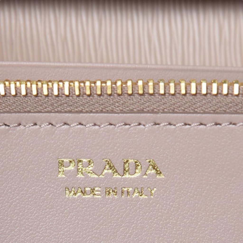 Prada Prada Cipria Beige Vitello Move Leather Chain Wallet Crossbody - Detail 1