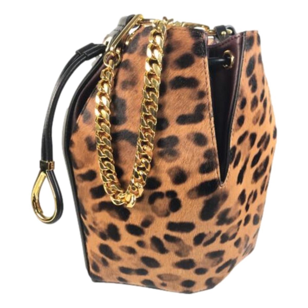 Alexander Mcqueen Alexander McQueen The Bucket Bag Leopard Print Pony Hair - 4