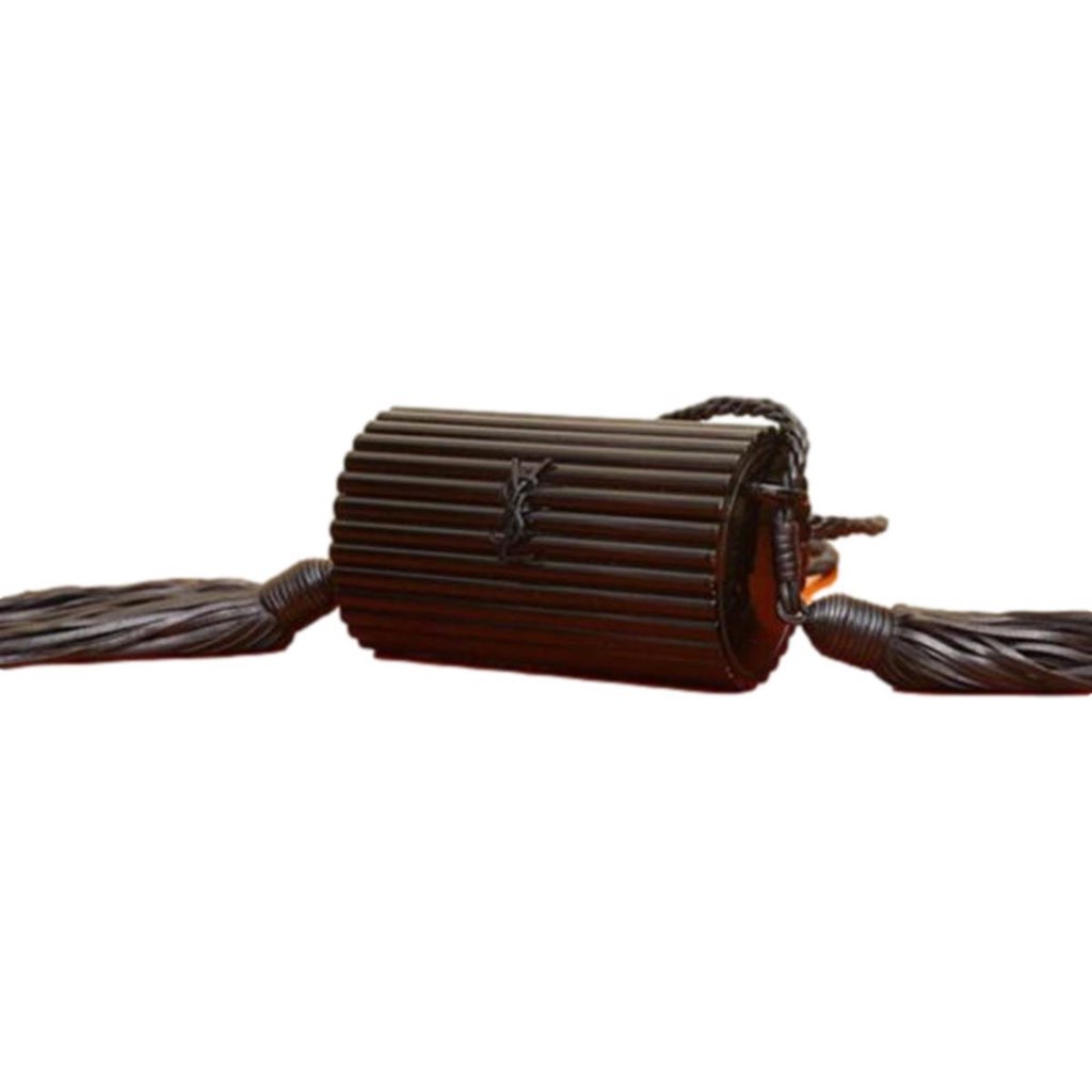 Saint Laurent Saint Laurent Black Plexiglass Minaudiere Opium Box Bag - Image 10