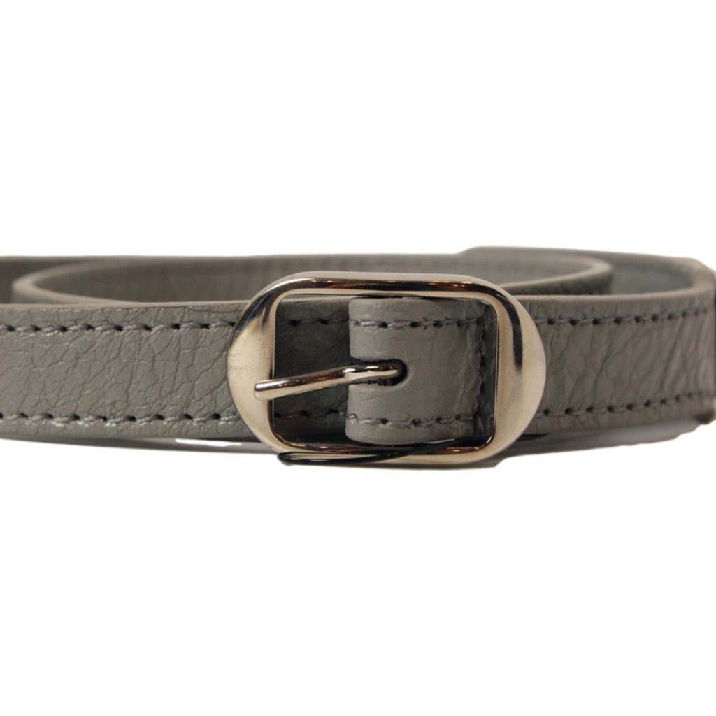 Balenciaga Balenciaga Arena Grey Lambskin Leather Wrap Bracelet - 4