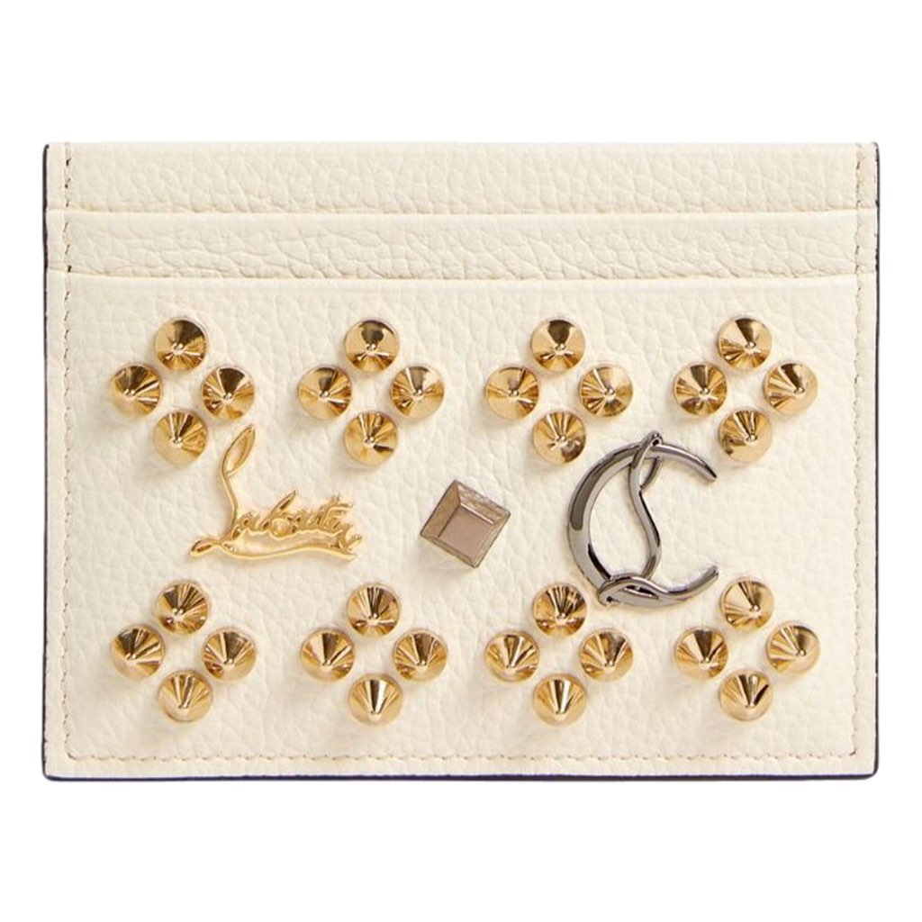 Christian Louboutin Christian Louboutin Kios Loubisky Spike Snow Leather Card Holder