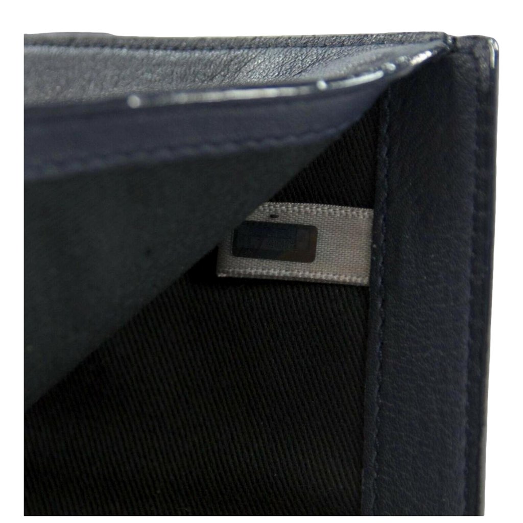 Jimmy Choo Jimmy Choo Cheri Dark Blue Leather Trifold Walllet - Side view
