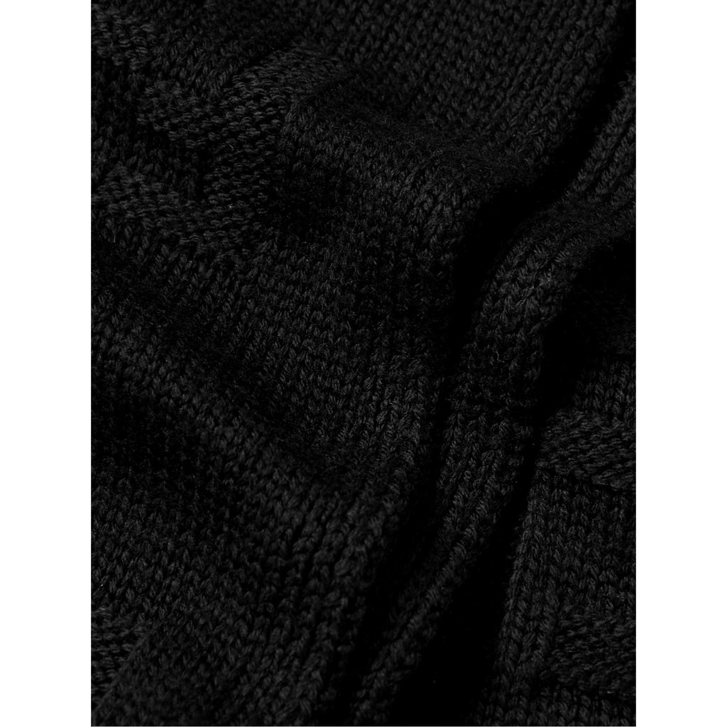 Fendi Fendi FF Karl Nero Jacquard Wool Scarf - Back view