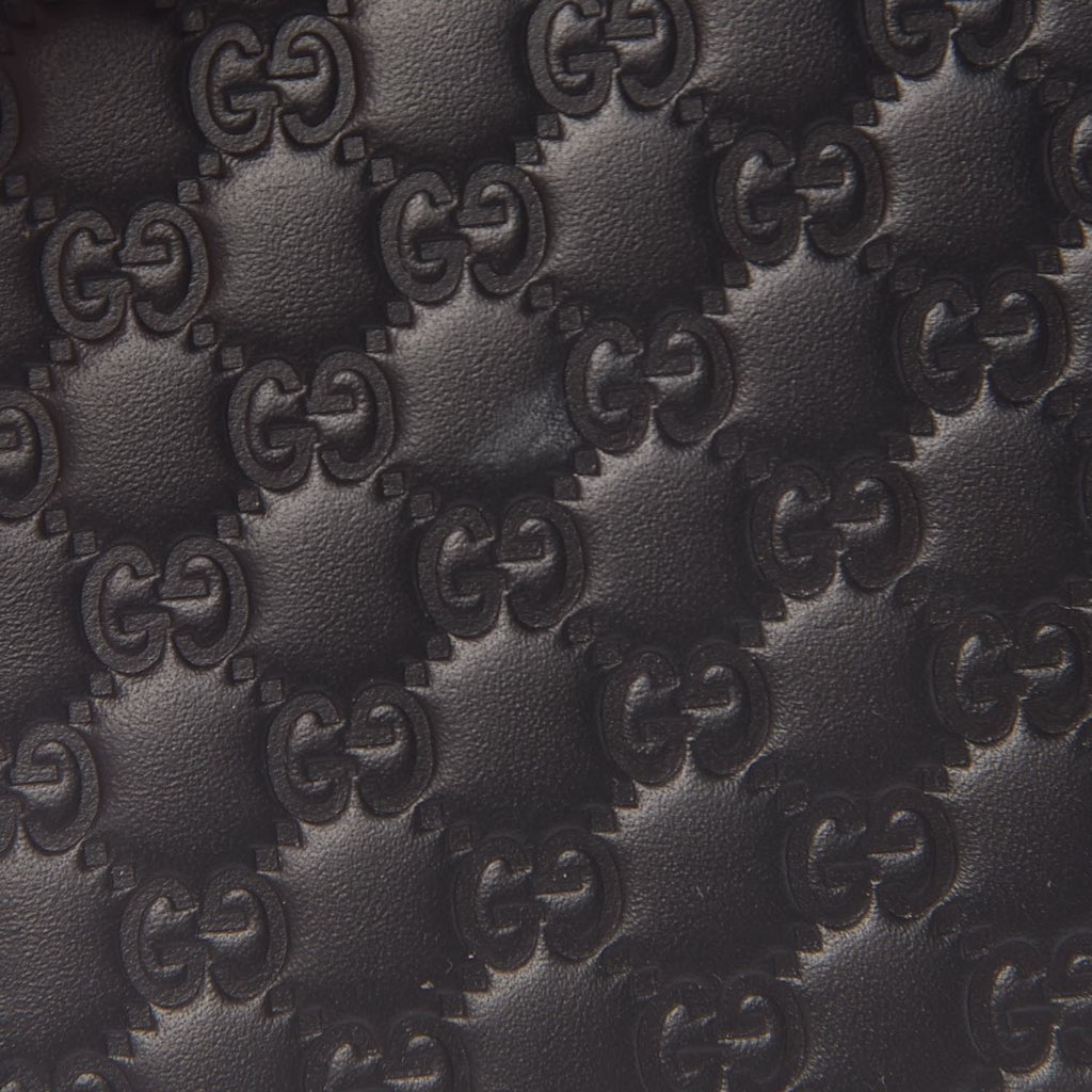 Gucci Gucci Unisex Microguccissima GG Black Money Clip Wallet - Detail 1