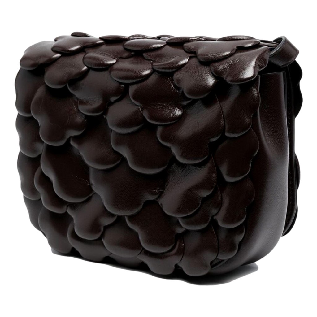 Valentino Garavani Valentino Garavani Atelier Bag 03 Rose Edition Brown Leather Crossbody Bag - Detail 1