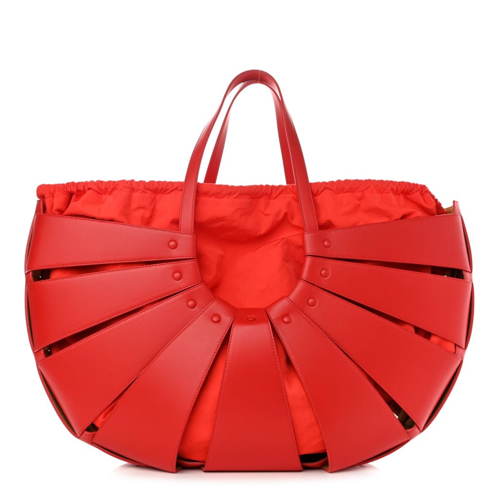 Bottega Veneta Bottega Veneta The Shell Bag Chili Tomato French Calfskin