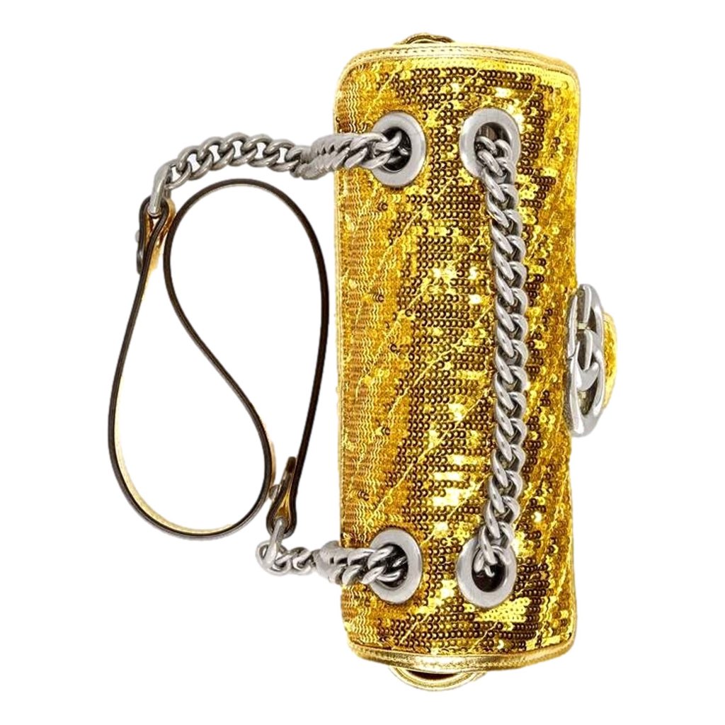 Gucci Gucci Flap Marmont GG Matelasse Gold Sequin Shoulder Bag - Detail 1
