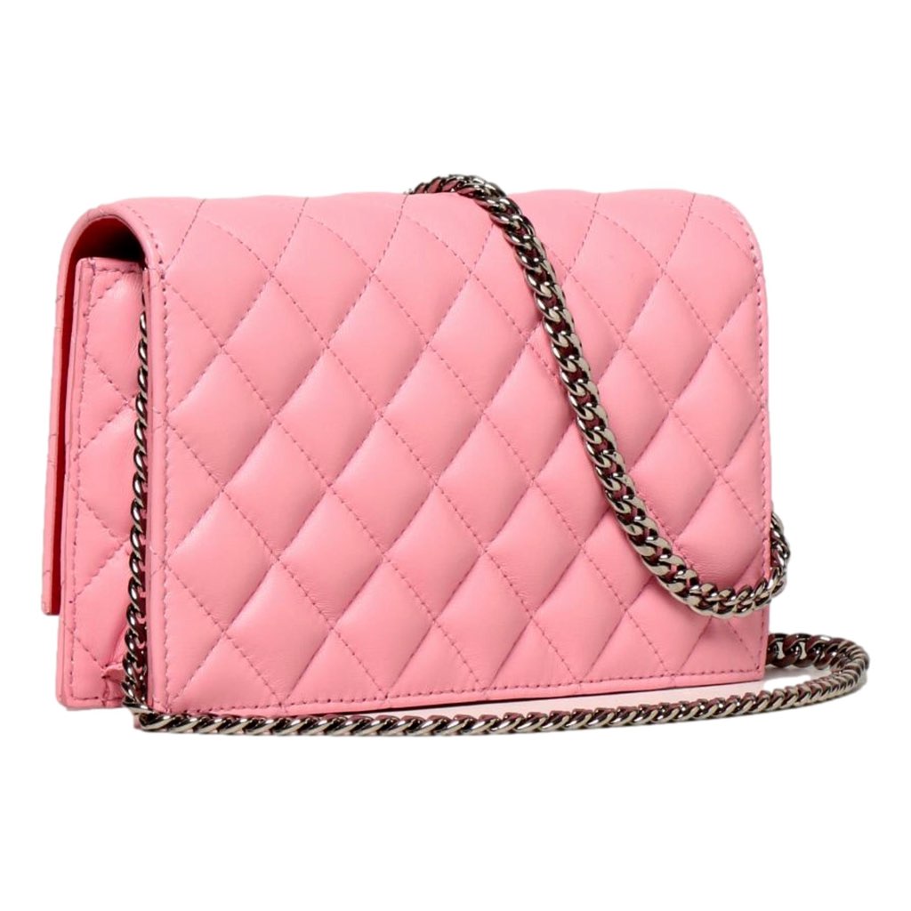 Alexander Mcqueen Alexander McQueen Pink Quilted Leather Skull Shoulder Bag - 4