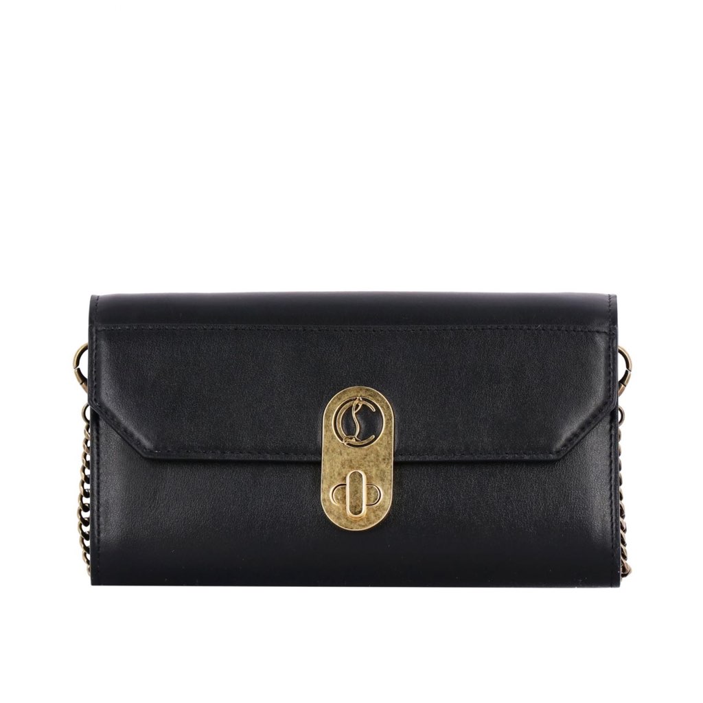 Christian Louboutin Christian Louboutin Elisa Black Paris Convertible Shoulder Belt Bag